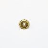 Picture of 18K Yellow Gold Emerald & Diamond Earrings with Post & Nut Closure
