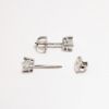 Picture of 14K White Gold & .50ct Diamond Solitaire Stud Earrings