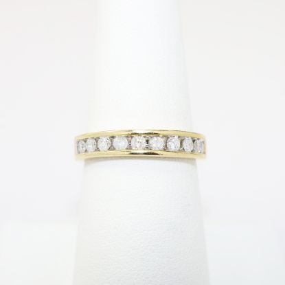 Picture of 14K Yellow Gold & .50ct Channel Set Diamond Band Ring