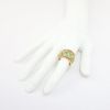 Picture of 18K Yellow Gold, Emerald, Ruby & Diamond Cigar Band Style Ring