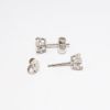 Picture of 14K White Gold & .90ct Diamond Solitaire Stud Earrings