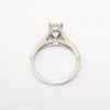 Picture of 14k White Gold, Round Brilliant Cut & Pave Set Diamond Engagement Ring