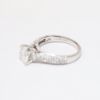 Picture of 14k White Gold, Round Brilliant Cut & Pave Set Diamond Engagement Ring