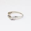 Picture of 14k White Gold, Mid-Century Diamond Bridal Ring Set