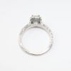 Picture of 14k White Gold & Modified Rectangular Cut Diamond Halo Engagement Ring