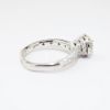 Picture of 18k White Gold & Round Brilliant Cut Diamond Halo Engagement Ring