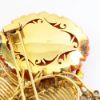 Picture of Vintage 18k Yellow Gold, Coral & Gemstone Flower Basket Brooch
