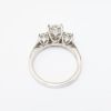 Picture of 14k White Gold & Round Brilliant Cut Three-Stone Diamond Engagement Ring