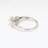 Picture of 14k White Gold & Round Brilliant Cut Three-Stone Diamond Engagement Ring