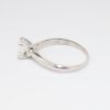 Picture of 14k White Gold & Emerald Cut Diamond Solitaire Engagement Ring