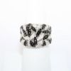 Picture of 18k White Gold with Patterned Black and White Diamond Statement Ring