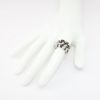 Picture of 18k White Gold with Patterned Black and White Diamond Statement Ring