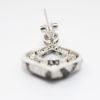 Picture of "Safari" Black and White Pave Diamond Drop Earrings, 18k White Gold