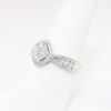 Picture of 14k White Gold & 1.00ct Diamond Cluster Engagement Ring