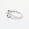 Picture of 14k White Gold, Diamond & Sapphire Accented Engagement Ring