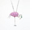 Picture of 1.00ct Sapphire Flamingo Pendant, 14k White Gold