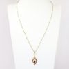 Picture of Garnet and Diamond Enhancer/Pendant, 14k Yellow Gold