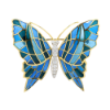 Picture of Cartier Two-Tone 18K Yellow Gold & Platinum Plique-à-Jour Butterfly Brooch