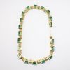Picture of 5.0ct Emerald Cut Emerald Bracelet, 1.0ct Diamonds, 14k Yellow Gold