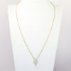 Picture of Cultured Pearl and 0.30ct Diamond Pendant Necklace, 14k Yellow Gold