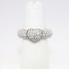 Picture of 1.85ct Diamond Heart Ring, 18k White Gold