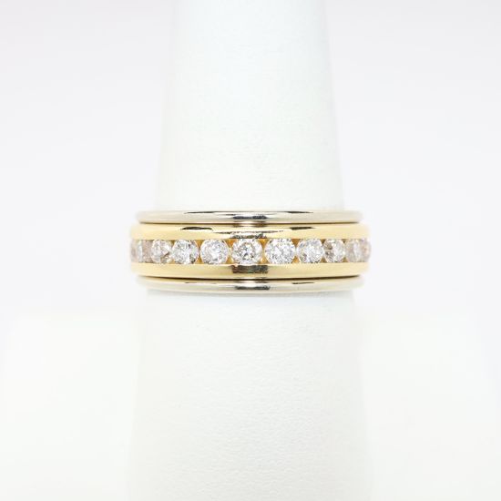 Picture of 0.75ct Men's Diamond Band, 18k/14k Two-Tone Gold