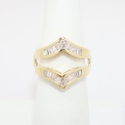 Picture of 1.00ct Baguette Cut Diamond Insert Ring, 14k Yellow Gold