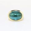 Picture of Oval Cabochon Tourmaline Ring, 14k Yellow Gold