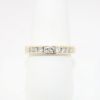 Picture of 1.00ct Square Brilliant Cut Diamond Band, 14k Yellow Gold