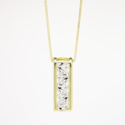 Picture of Diamond Slide Pendant, 14k Two-Tone Gold