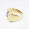 Picture of Tanzanite and Diamond Men's Ring, 14k Yellow Gold