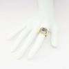 Picture of Tanzanite and Diamond Men's Ring, 14k Yellow Gold