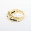 Picture of Diamond and Sapphire Men's Ring, 14k Yellow Gold