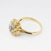 Picture of 1.60ct Aquamarine ring, Diamond Halo, 14k Yellow Gold