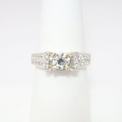 Picture of 0.57ct Old European Round Cut Diamond Ring, 18k White Gold
