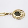 Picture of Ammolite and Diamond Pendant, 14k Yellow Gold