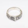 Picture of Black and White Diamond "Buckle" Band Ring, 14k White Gold