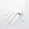 Picture of Black and White Diamond "Buckle" Band Ring, 14k White Gold