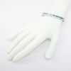 Picture of 18k White Gold Blue & White Diamond Bangle Bracelet, 5.00ct