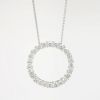 Picture of 2.00ct Diamond Circle Pendant Necklace, 14k White Gold