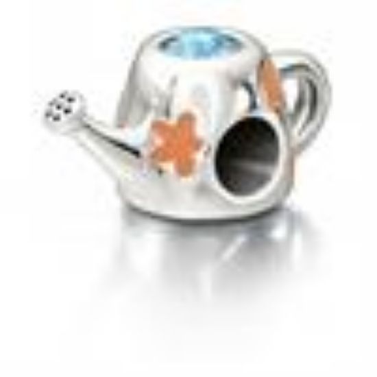 Picture of Chamilia - Watering Can Sterling Silver Coral Ednamel& Aquamarine.
