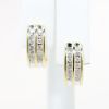 Picture of 0.50ct Diamond Channel Set Earrings, 14k Yellow Gold