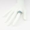 Picture of 3.50ct Blue and White Diamond Ring, 14k White Gold