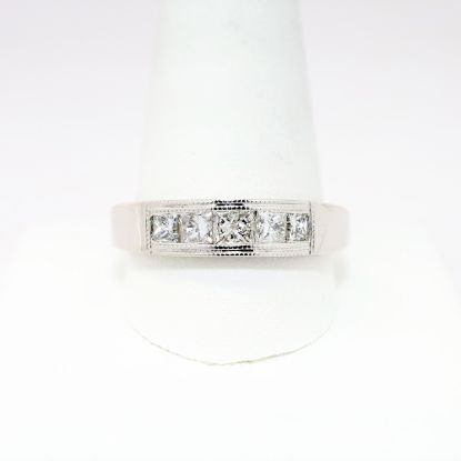 Picture of 1.00ct Diamond Men's Band Ring, 14k White Gold
