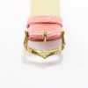 Picture of 18k Yellow Gold Cartier Wristwatch with Pink Leather Band