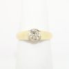 Picture of Old European cut Round Diamond Solitaire Ring in 14k Yellow Gold