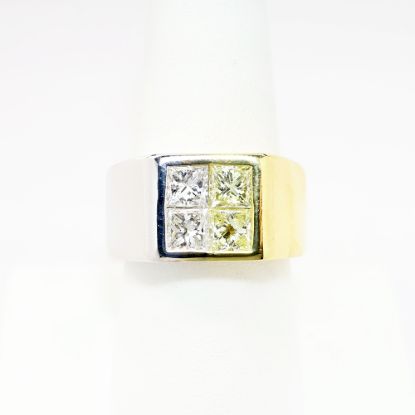 Picture of 18k Two-Tone Gold & Diamond Men's Ring