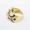 Picture of Sapphire and Diamond Statement Ring in 18k Yellow Gold