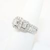 Picture of Emerald Cut Diamond 3-Stone Ring in 14k White Gold
