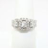 Picture of Emerald Cut Diamond 3-Stone Ring in 14k White Gold